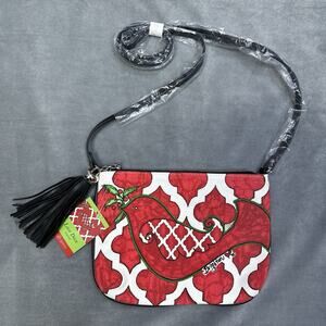 Brighton Love Dove Pouch Red Christmas Crossbody Purse Bag NWT NEW With Tags